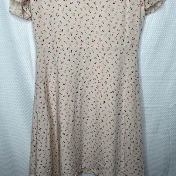 MADEWELL MicroFloral Flutter Sleeve Mini Dress 90s - Picture 8 of 13